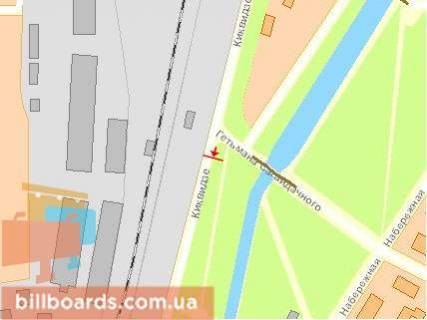 Billboard B in Rivne, Щит 3x6  Nebesnoi Sotni st. / Sagajdacnogo st., v centr scheme