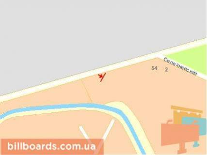 Billboard A in Chernivtsi, Щит 3x6  Hotins'ka st., 48-50, na Kalinivs'kij rinok scheme