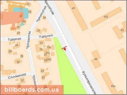 Billboard B in Lviv, Щит 3x6  Vigovs'kogo st., parna storona, navproti budinku 41, do st. Lubins'koi scheme