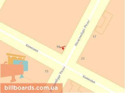 Billboard A in Kherson, Щит 3x6  Stritens'ka st. / Komkova st., pravij scheme