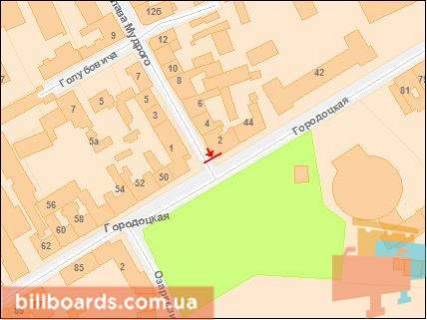 Citylight B in Lviv, 1.2х1.8  A. Mudrogo, 2 (u zoni perehr. Z st. Gorodoc'koi). scheme