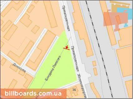 Prismatron, Prism A in Ivano-Frankivsk Privokzal'naa pl, naprotiv vhoda v Z/D vokzal i Avtovokzal, rynok, k centru, pravyj - 61416 scheme