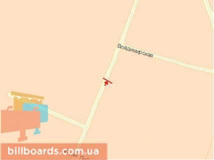 Billboard A in Kovel, Щит 3x6  Volodimirs'ka st.,76/ Knagini Ol'gi st., v centr scheme
