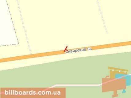 Billboard A in Bila Tserkva, Щит 3x6  Skvirs'ke sose, na viizdi iz Biloi Cerkvi, u napramku m.Skvira, v rajoni parku Oleksandria scheme
