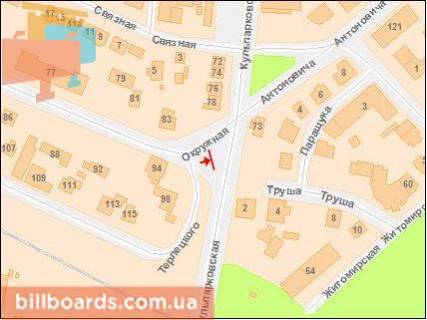 Prismatron, Prism A in Lviv, Призматрон 3х6  Okruzna st. / Antonovica st. / Kul'parkivs'ka st., v centr, z Okruznoi - 34670 scheme