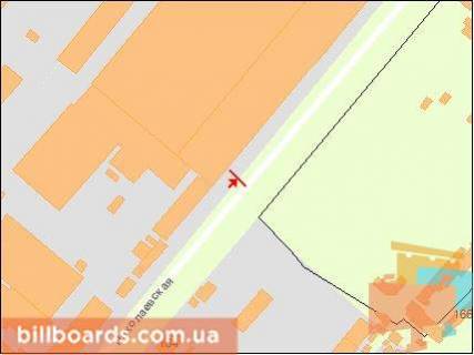 Billboard B in Odessa, Щит 3x6  Mikolaivs'ka doroga 253 (naproti stadionu) scheme