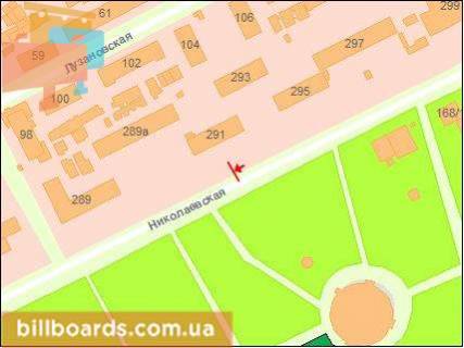 Billboard A in Odessa, Щит 3x6  Mikolaivs'ka doroga, 291, v centr scheme