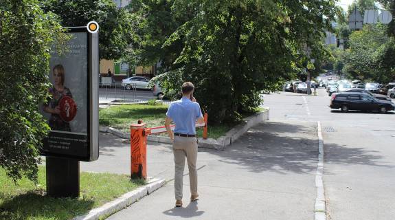 Citylight B in Kyiv, Сітілайт 1.2х1.8  Tarasivs'ka st. 15a Photo 1