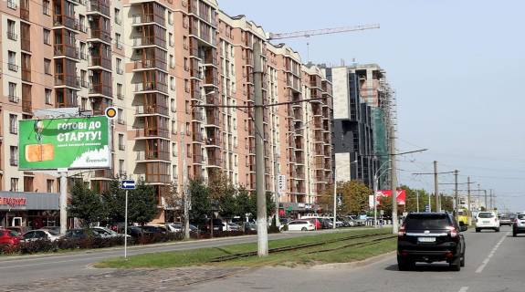 Billboard B in Lviv, 3x6  Knagini Ol'gi st. / Kobilici st., do centru Photo 1