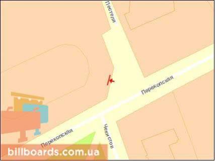 Billboard A in Kherson, Щит 3x6  Perekops'ka st., rozvazal'nij centr "Uvilejnij" scheme