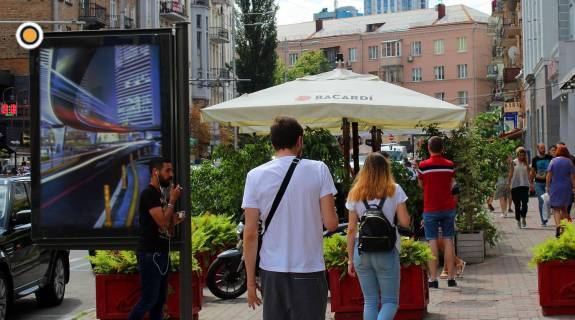 Citylight B in Kyiv, Сітілайт 1.2х1.8  Sota Rustaveli st. 16a Photo 1