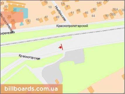 Billboard B in Igren, Щит 3x6  Svatogirs'ka st., z / d pereizd scheme