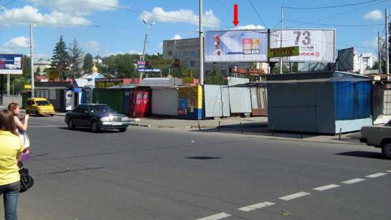Billboard A in Khmelnitsky, Щит 3x6  rinok Izida, L'vivs'ke sose, viizd na L'viv, Ternopil' vhid na rinok, livij A Photo 1