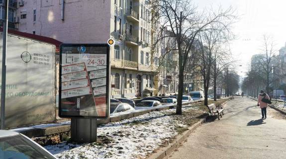 Citylight B in Kyiv, Сітілайт 1.2х1.8  Antonovica st. rozdil'nik Photo 1