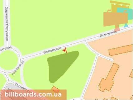 Billboard A in Khmelnitsky, Щит 3x6  L'vivs'ke sose, 100m v storonu kil'ca z st. Ternopil's'koi, do rinku! Uvaga, rozmir 5900h2880! scheme