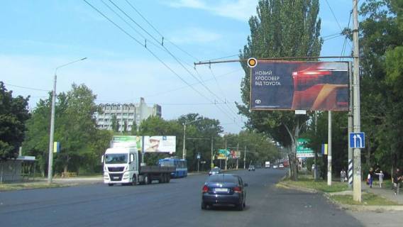Billboard A in Mykolaiv, Щит 3x6  Geroiv Ukraini av., rajon "Metro" No3 Photo 1