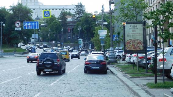 Cityscroll A in Kyiv, Скролер 1.2х1.8  Grusevs'kogo Mihajla st. / Evropejs'ka pl. Photo 1