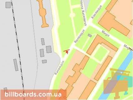 Billboard A in Rivne, Щит 3x6  Privokzal'na pl, 1, niznij, z centru scheme