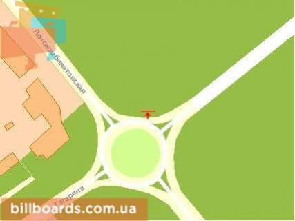 Billboard A in Rivne, Щит 3x6  L'onokombinativs'ka st. / Cervonia Vasila st., pravij, z centru scheme