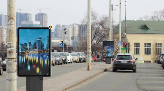 Citylight A in Kyiv, Сітілайт 1.2х1.8  Vokzal'na st., rozdil'nik, v napramku vid zaliznicnogo vokzalu Photo 1