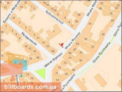 Citylight A in Lviv, 1.2х1.8  Franka, st. 66, No2 scheme