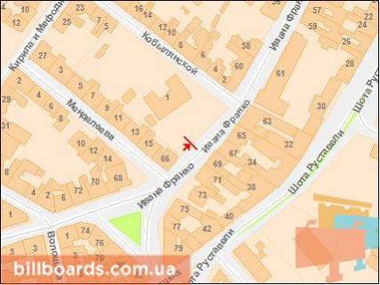 Citylight B in Lviv, 1.2х1.8  Franka, st. 66, No2 scheme