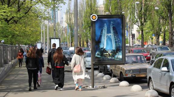 Citylight B in Kyiv, Сітілайт 1.2х1.8  Tarasa Sevcenka bst., bot.sad niz (2) Photo 1