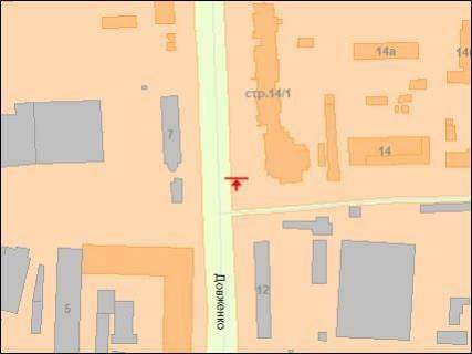 Video Billboard A in Kyiv, Цифра 2.3х3.14  Oleksandra Dovzenka st. 14 - 325820 scheme