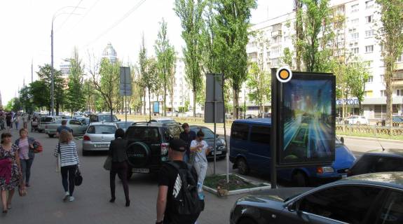 Citylight B in Kyiv, Сітілайт 1.2х1.8  Lesi Ukrainki bul'v.24 Photo 1