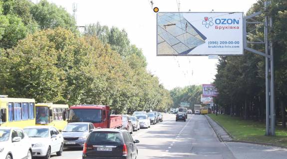 Billboard A in Lviv, Щит 3x6  Vigovs'kogo st., parna storona, navproti budinku 41, do st. Kul'parkivs'koi Photo 1