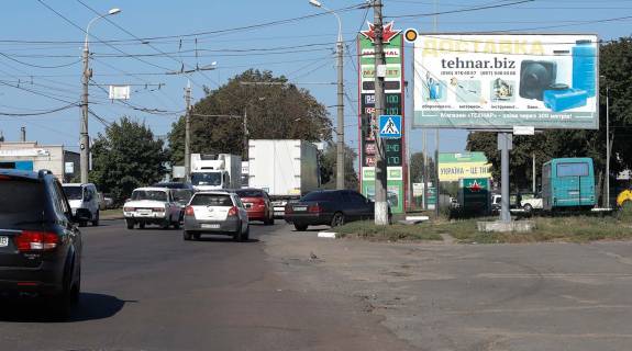 Billboard A in Sumi, Щит 3x6  Bilopil's'kij slah st./ 8-go Berezna st., z centru Photo 1