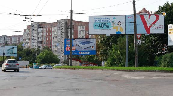 Billboard A in Ternopil, Щит 3x6  Konoval'ca st. / Zluki st., pravij, z centru Photo 1