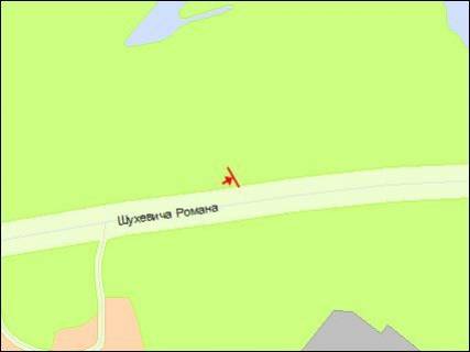 Non-Standard B in Kyiv, Уніпол 5х12  Romana Suhevica av., 2 T naproti, v napramku Troesini scheme