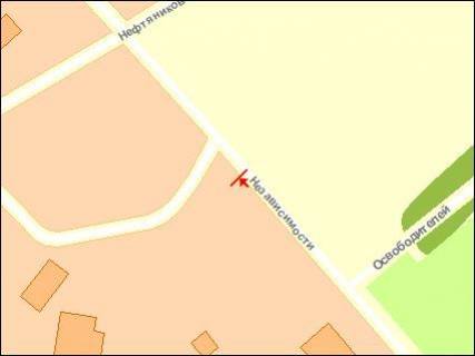 Billboard B in Chernihiv, Щит 3x6  Nezaleznosti st., 32 scheme