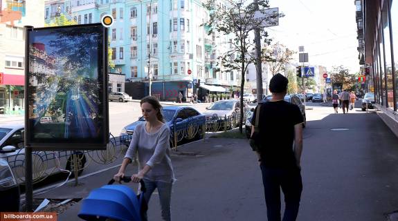 Citylight B in Kyiv, Сітілайт 1.2х1.8  Saksagans'kogo st. 87 Photo 1