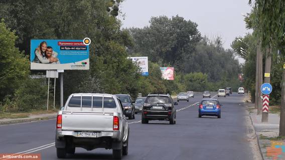 Billboard B in Lutsk, Щит 3x6  Naberezna st. / Zatisna st. Photo 1