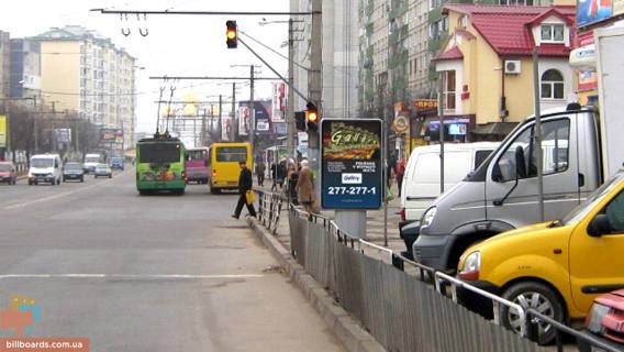 Citylight A in Lviv, 1.2х1.8  Sihivs'ka st., 12, bila rinku "Zamok" (misce No1); Photo 1