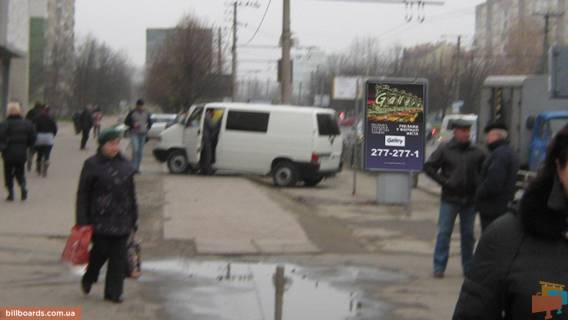 Citylight B in Lviv, 1.2х1.8  Sihivs'ka st., 12, bila rinku "Zamok" (misce No1); Photo 1