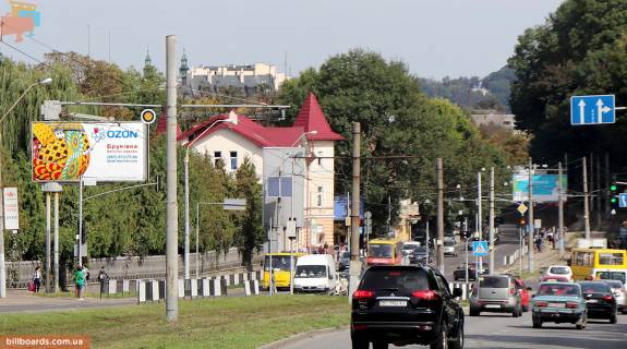 Billboard B in Lviv, Щит 3x6  Knagini Ol'gi st. / Saharova st., v centr Photo 1