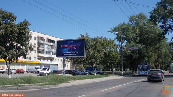 Billboard B in Sumi, Щит 3x6  Romens'ka st. / Peremogi st., v centr Photo 1