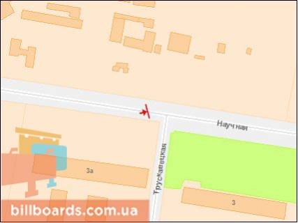 Prismatron, Prism A in Lviv, Призматрон 3х6  Naukova st., 3a (TC Pans'ka Osela, AZS <<OKKO>>,Avtoservis ATL rozidlova smuga) v storonu Strijs'koi - 61933 scheme