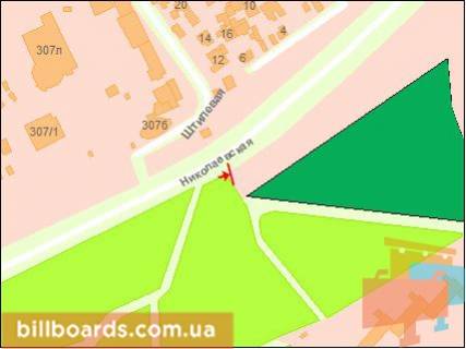 Billboard A in Odessa, Щит 3x6  Mikolaivs'ka doroga,307-B (navproti) (rajon Epicentra) scheme