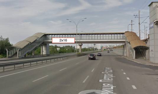 Non-Standard B in Kyiv, 2х16  Naddniprans'ke sose, nazemnij pisohidnij perehid bila zaliznicnoi stancii "Livij bereg", napramok pereizdu do pravogo beregu, centru Photo 1