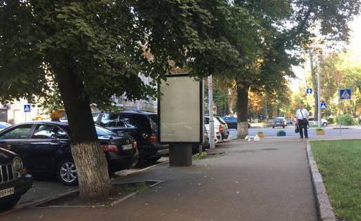 Citylight A in Kyiv, 1,2х1,8  Lips'ka st.,/Instituts'ka, st. Photo 1