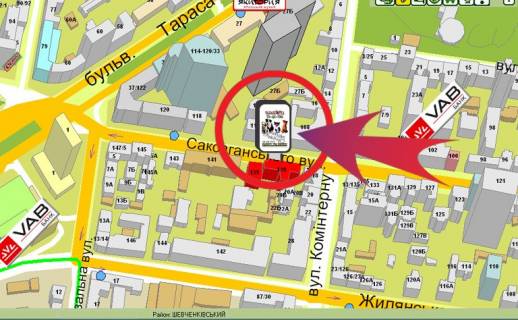 Cityscroll A in Kyiv, 1,2х1,8  Saksagans'kogo vlu., 139/"Arterium" scheme