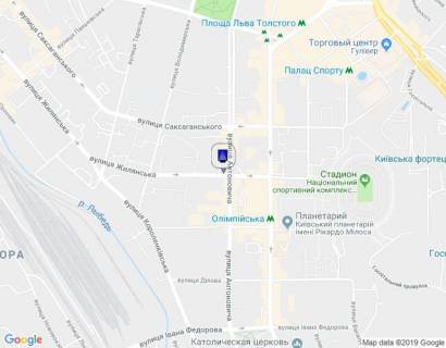 Citylight B in Kyiv, 1,2х1,8  Zilans'ka st., 24 scheme