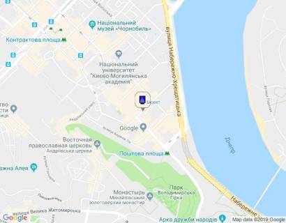 Citylight B in Kyiv, 1,2х1,8  Andriivs'ka st., 8/12 scheme