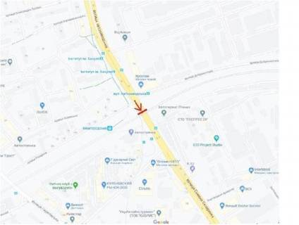 Non-Standard A in Kyiv, 3x18  st. Avtozavodskaa, 2, svetofor, napravlenie ot Petrovki scheme