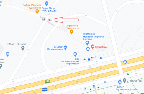 Non-Standard A in Kyiv, 2300х1300  st. Sribnokil's'ka, 5b (vid st. Sribnokil's'ka do m. Poznaki, zupinka 8 tr.), livij scheme