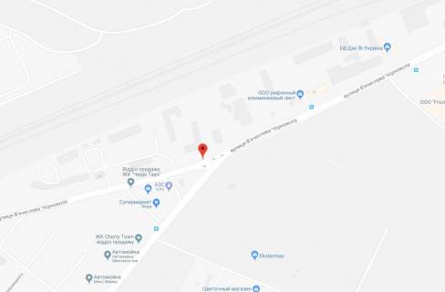 Billboard A in Vishnev, 3x6  st.V.Cornovola,  bila KLO scheme